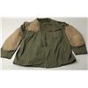 Image 1 : Vintage military style olive green shooters jacket  in overall good condition.    Est.:  $50-$75.