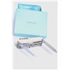 Image 5 : Ultra-deluxe Swiss Army knife signed “Tiffany” and  marked sterling and 18K. Mint with blue box and 