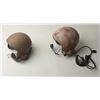 Image 2 : Lot of 2 Vietnam era tanker helmets.     Est.:   $150-$300.