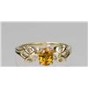 Image 2 : Lovely ‘LEVIAN’ Yellow Sapphire and Diamond Ring  featuring an oval yellow sapphire weighing approx.