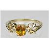 Image 3 : Lovely ‘LEVIAN’ Yellow Sapphire and Diamond Ring  featuring an oval yellow sapphire weighing approx.