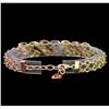 Image 2 : 1.35ctw Diamond Bracelet - 14KT Tri-Tone Gold