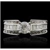 Image 1 : 14KT White Gold 2.21ctw Diamond Ring