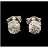 Image 1 : 14KT White Gold 1.63ctw Diamond Stud Earrings