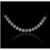 Image 1 : 14KT White Gold 8.35ctw Diamond Necklace