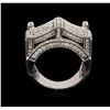 Image 3 : 14KT White Gold 1.60ctw Diamond Ring