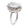 Image 3 : 14KT White Gold 5.13ct Aquamarine and Diamond Ring
