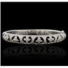 Image 1 : 18KT White Gold 1.67ctw Diamond Bangle Bracelet