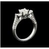 Image 3 : EGL USA Cert 1.70ctw Diamond Ring - 18KT White Gold