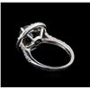 Image 3 : 3.36ctw Black Diamond Ring - 14KT White Gold