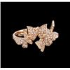 Image 1 : 0.64ctw Diamond Ring - 14KT Rose Gold