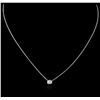 Image 2 : 14KT White Gold 0.23ct Diamond Necklace