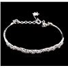 Image 1 : 0.87ctw Diamond Bracelet - 14KT White Gold