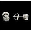 Image 2 : 1.43ctw Diamond Stud Earrings - 14KT White Gold