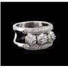 Image 1 : 14KT White Gold 1.05ctw Diamond Ring