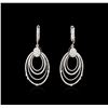 Image 1 : 14KT White Gold 1.30ctw Diamond Earrings