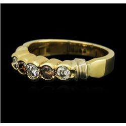 14KT Yellow Gold 0.58ctw Diamond Ring