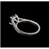 Image 3 : 3.67ctw Black Diamond Ring - 14KT White Gold