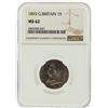 Image 1 : 1893 NGC MS62 Great Britain 1 Shilling Victoria Coin