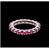 Image 1 : 2.75ctw Pink Sapphire and Diamond Ring - 14KT White Gold