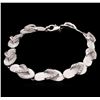 Image 1 : 0.63ctw Diamond Bracelet - 14KT White Gold