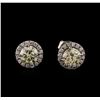 Image 1 : 2.47ctw Diamond Earrings - 18KT White Gold