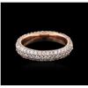 Image 2 : 14KT Rose Gold 1.25ctw Diamond Ring