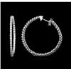 Image 1 : 14KT White Gold 0.99ctw Diamond Earrings