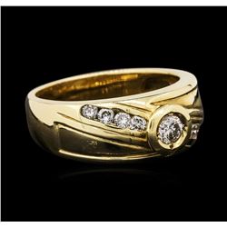 14KT Yellow Gold 0.45ctw Diamond Ring