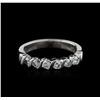 Image 2 : Platinum 0.50ctw Diamond Ring