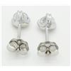 Image 4 : 0.50ctw Diamond Stud Earrings - 14K White Gold