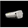 Image 1 : 0.50ctw Diamond Ring - 14KT White Gold