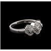 Image 1 : 14KT White Gold 0.40ctw Diamond Ring