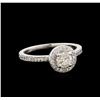 Image 1 : 0.67ctw Diamond Ring - 14KT White Gold