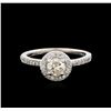 Image 2 : 0.67ctw Diamond Ring - 14KT White Gold