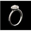 Image 4 : 0.67ctw Diamond Ring - 14KT White Gold