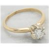 Image 3 : 0.40ct Diamond Ring - 14KT Yellow Gold