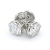 Image 4 : 2.85ctw Diamond Stud Earrings - Platinum