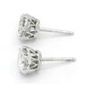 Image 6 : 2.85ctw Diamond Stud Earrings - Platinum