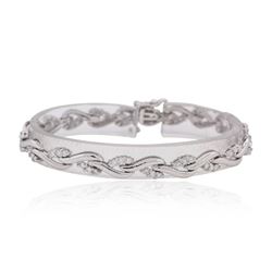 14KT White Gold 1.63ctw Diamond Bracelet