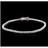 Image 1 : 18KT White Gold 2.51ctw Diamond Tennis Bracelet