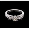 Image 2 : 1.40ctw Diamond Ring - 18KT White Gold