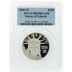 2006-W PCGS PR69DCAM $100 Statue of Liberty Platinum Coin