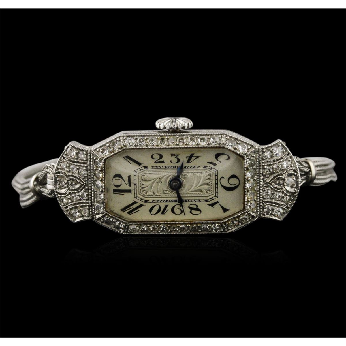 Vintage Glycine Diamond Ladies Watch