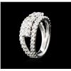 Image 3 : 14KT White Gold 1.47ctw Diamond Ring