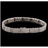 Image 2 : 6.75ctw Diamond Bracelet - 18KT White Gold