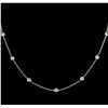 Image 1 : 0.63ctw Diamond Necklace - 14KT White Gold