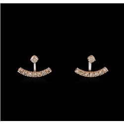 1.10ctw Diamond Earrings - 14KT Rose Gold