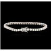 Image 2 : 14KT White Gold 6.90ctw Diamond Tennis Bracelet