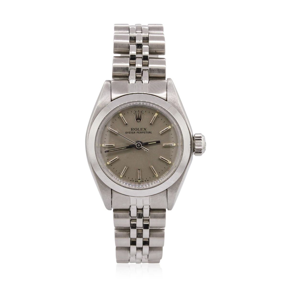 Rolex Stainless Steel Oyster Perpetual Ladies Watch